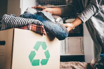 Donating and decluttering clothes