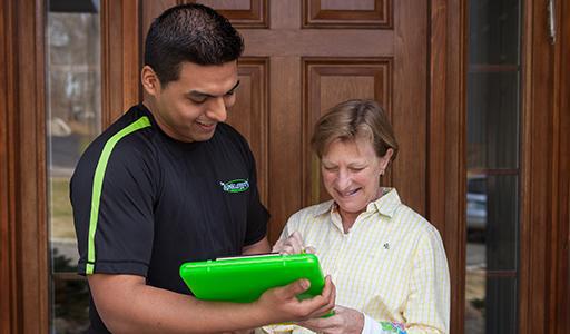 Professional team cleaning out a home