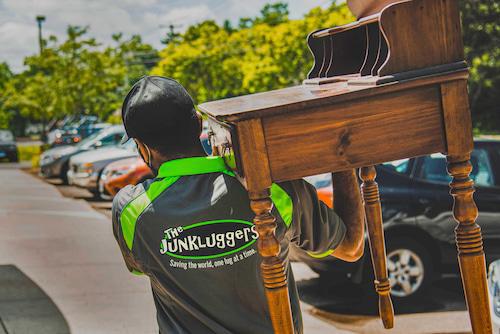 The Junkluggers provides junk removal services and repurposes old furniture.