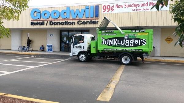 The Junkluggers pick up and drop off junk donations.