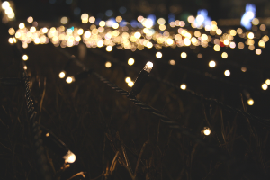 Broken holiday lights