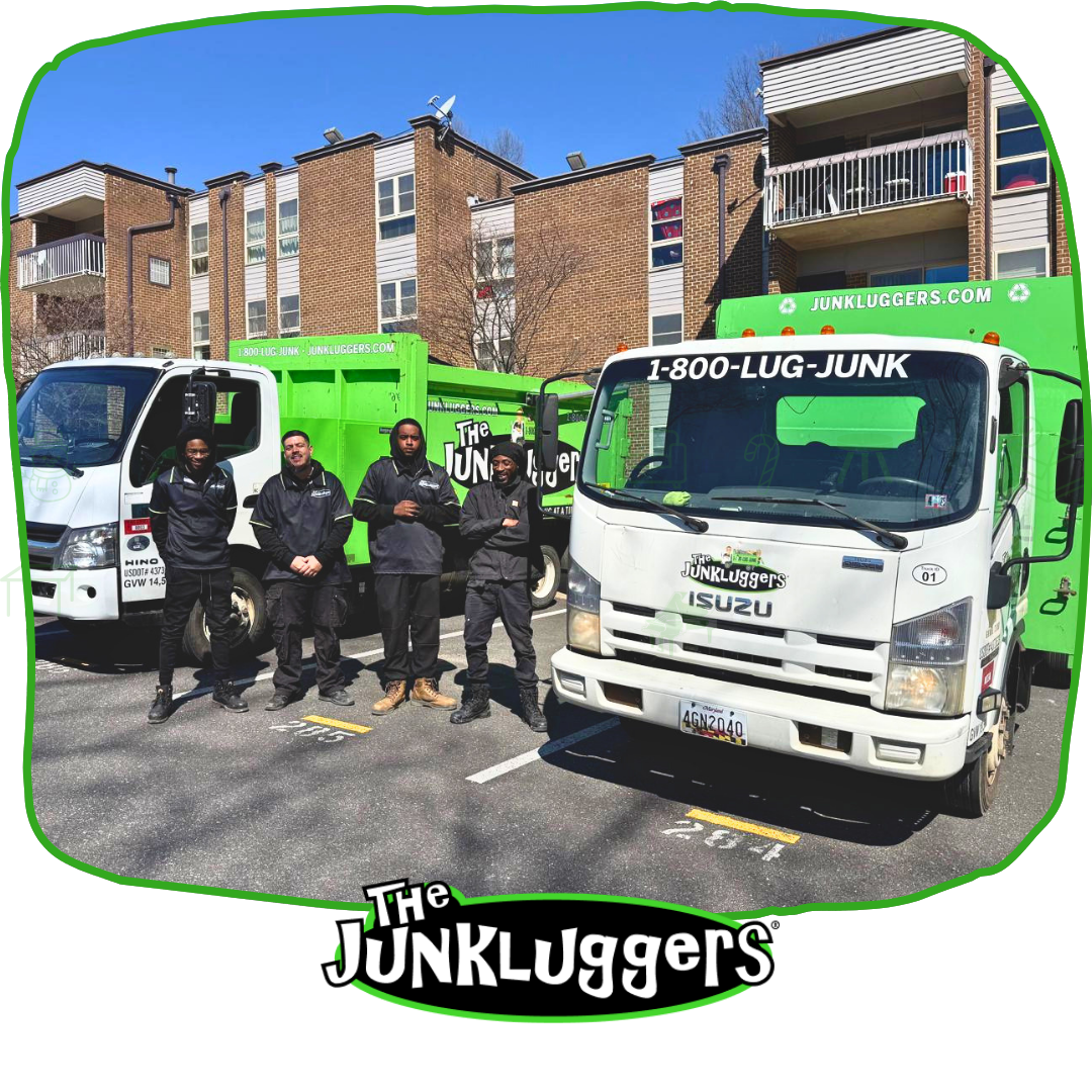 The Junkluggers' junk-hauling truck in a field